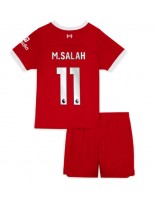 Liverpool Mohamed Salah #11 Domácí dres pro děti 2023-24 Krátký Rukáv (+ trenýrky)